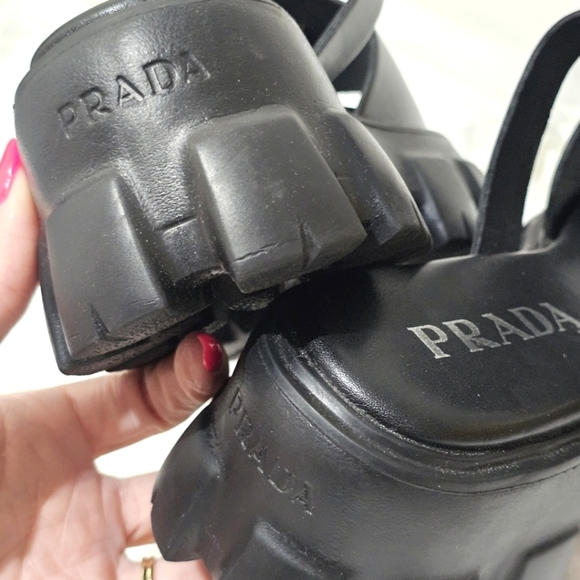 Prada NEW Monolith Extralight platform foam rubber sandals - Picture 6 of 12
